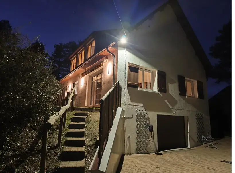Villa Escapade Quend-Plage, façade de nuit