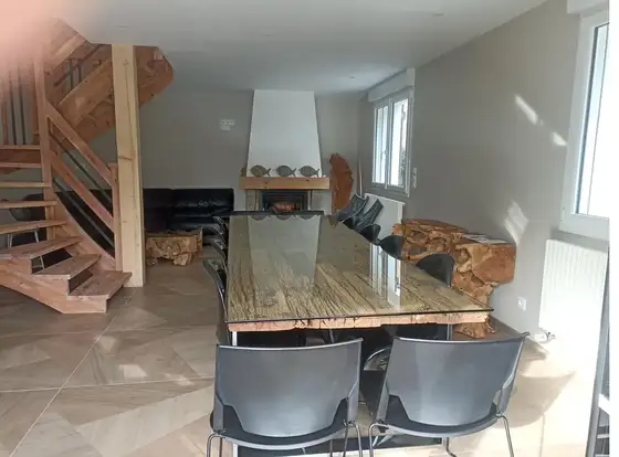 Escalier séjour, villa 150 m²
